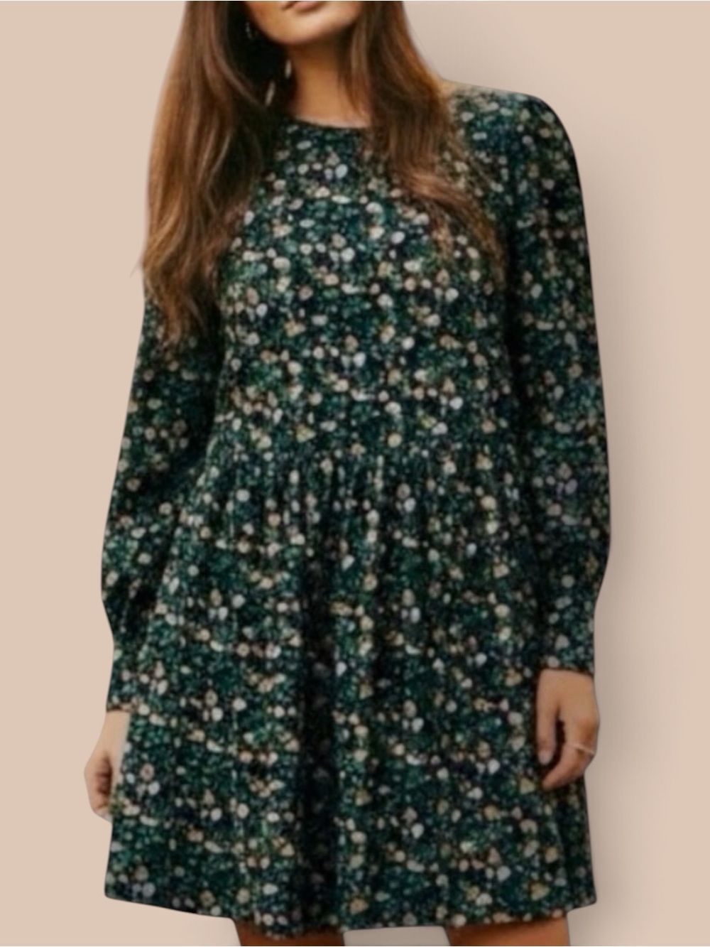 Sézane Andretta Dress Miranda Marine Navy Floral Retail $205 French Style NWT 10